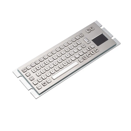 68Keys Compact Embedded IP65 Metal Industrial Stainless Steel Keyboard With Touchpad For Portable UAV ROV Operation Box