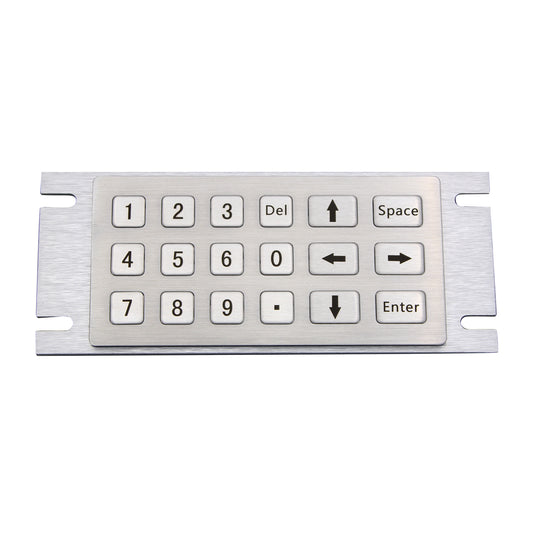 Kiosk Metal Rugged Keyboard With 18 Keys Numberic Vandal Proof 304 Stainless Steel Custom Vending Machine Keypad
