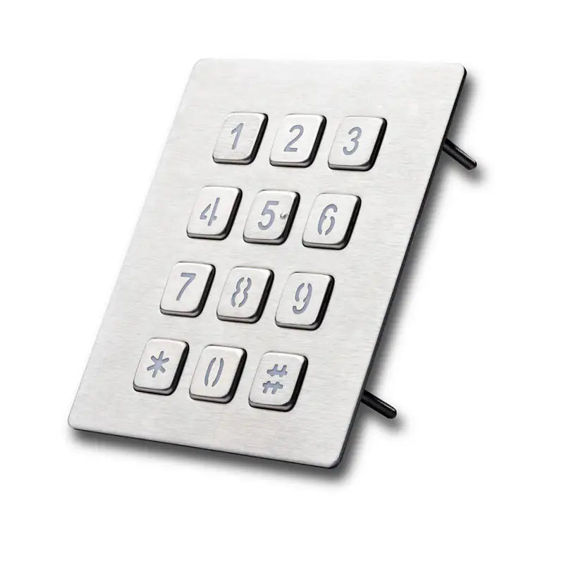 USB Terminal Keyboards Waterproof Backlight Metal Numeric Keypad With 12 Keys For Access Control Parcel Locker