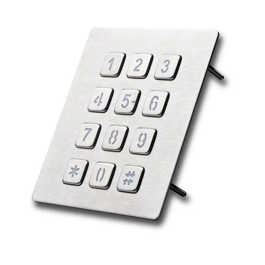 USB Terminal Keyboards Waterproof Backlight Metal Numeric Keypad With 12 Keys For Access Control Parcel Locker