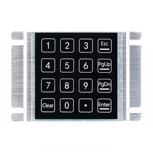 16 Keys Waterproof And Dustproof Induction Keyboard Panel Mount Capacitive Touch Keypad For Parcel Locker Access Control