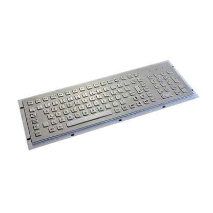 Industrial Metal Kiosk Full Size Computer Keyboard with Numeric Keypad Customizable Interface