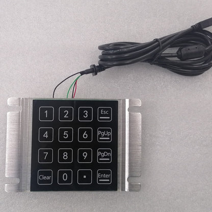16 Keys Waterproof And Dustproof Induction Keyboard Panel Mount Capacitive Touch Keypad For Parcel Locker Access Control