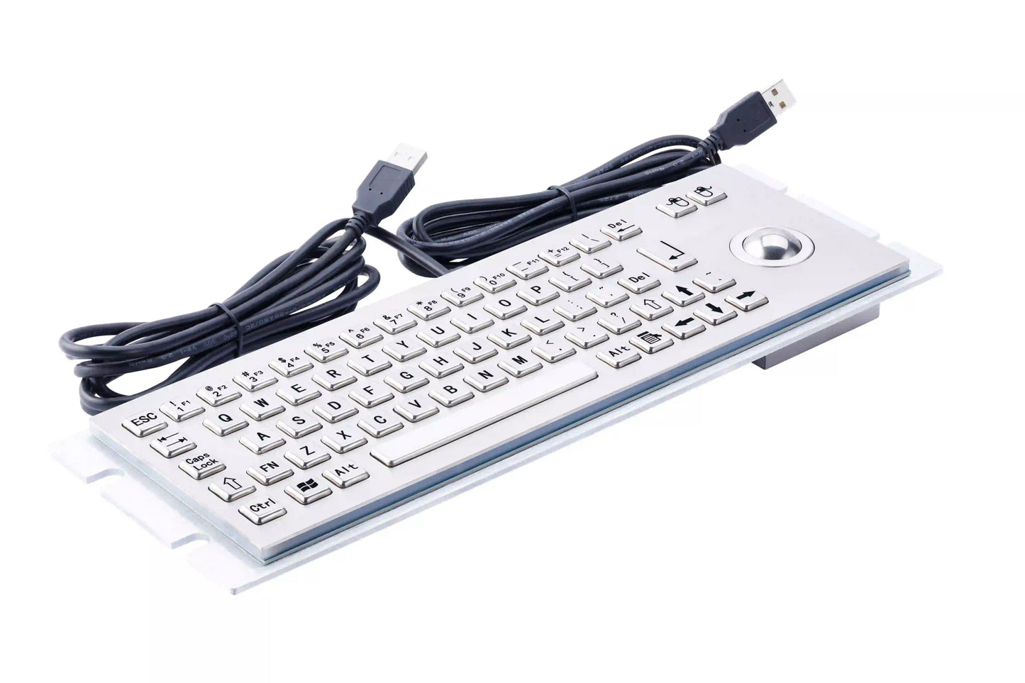 Industrial Kiosk Keypads Custom Vandal Proof Metal Keyboards With Trackball