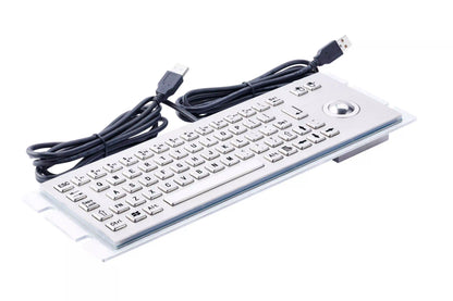 Industrial Kiosk Keypads Custom Vandal Proof Metal Keyboards With Trackball