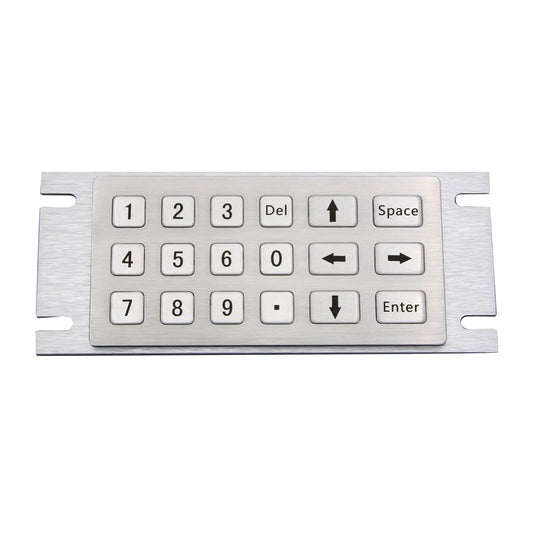 Kiosk Metal Rugged Keyboard With 18 Keys Numberic Vandal Proof 304 Stainless Steel Custom Vending Machine Keypad