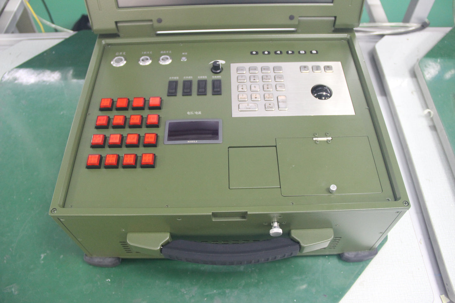 18 Keys Rugged Vandal-Proof Industrial Keyboard Metal Numeric Keypad With Trackball