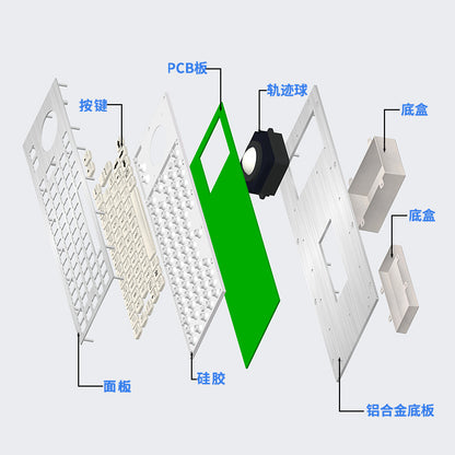 Professional IP65 Vandal Resistant Stainless Steel Metallic Keyboard Waterproof