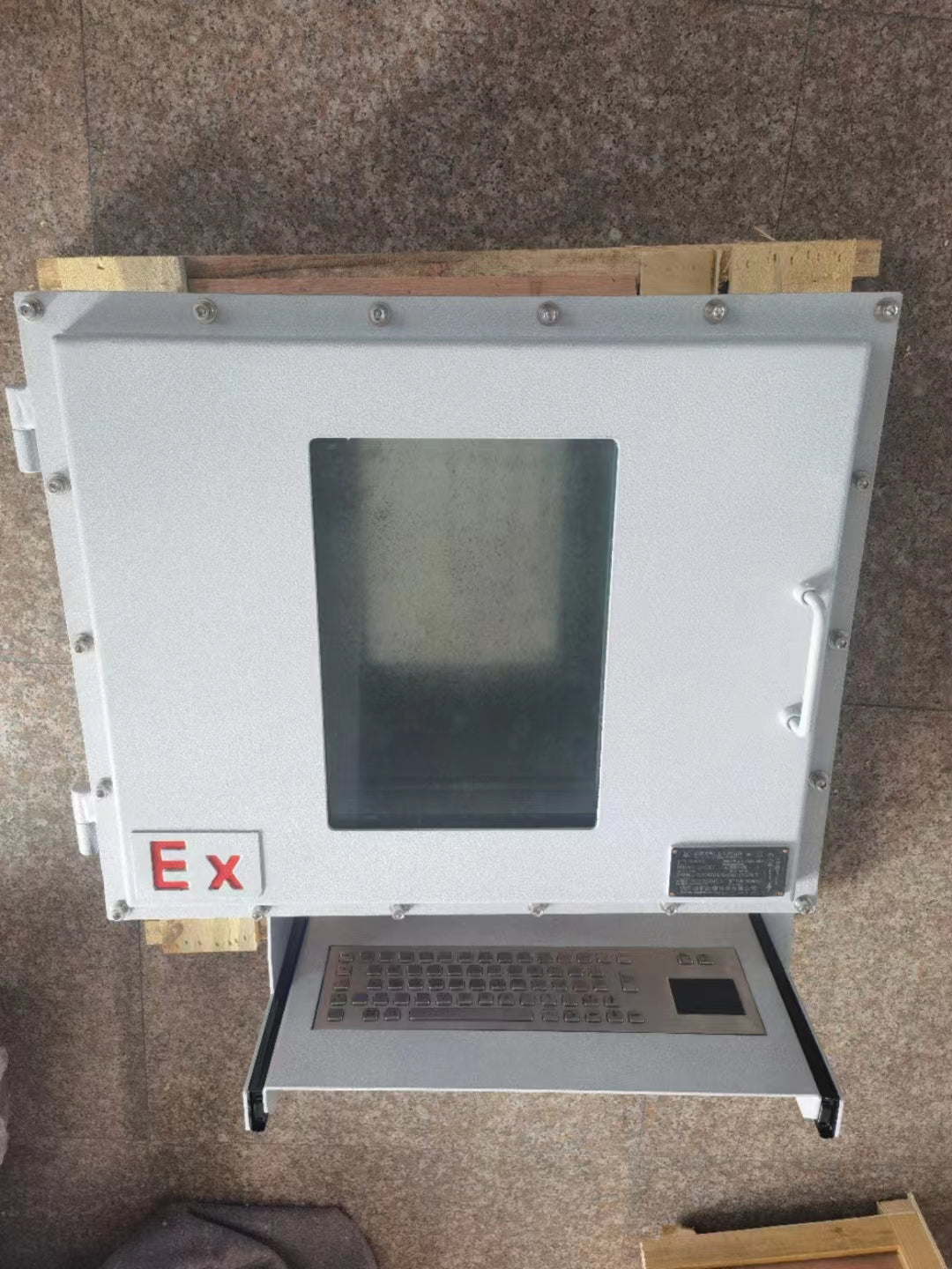 65 Keys IP65 Metal Industrial Stainless Steel USB Kiosk Keyboard With Touchpad For Ticket Vending Machine Control Cabinets