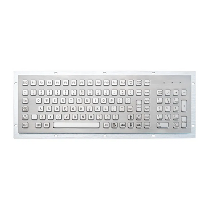 Industrial Metal Kiosk Full Size Computer Keyboard with Numeric Keypad Customizable Interface