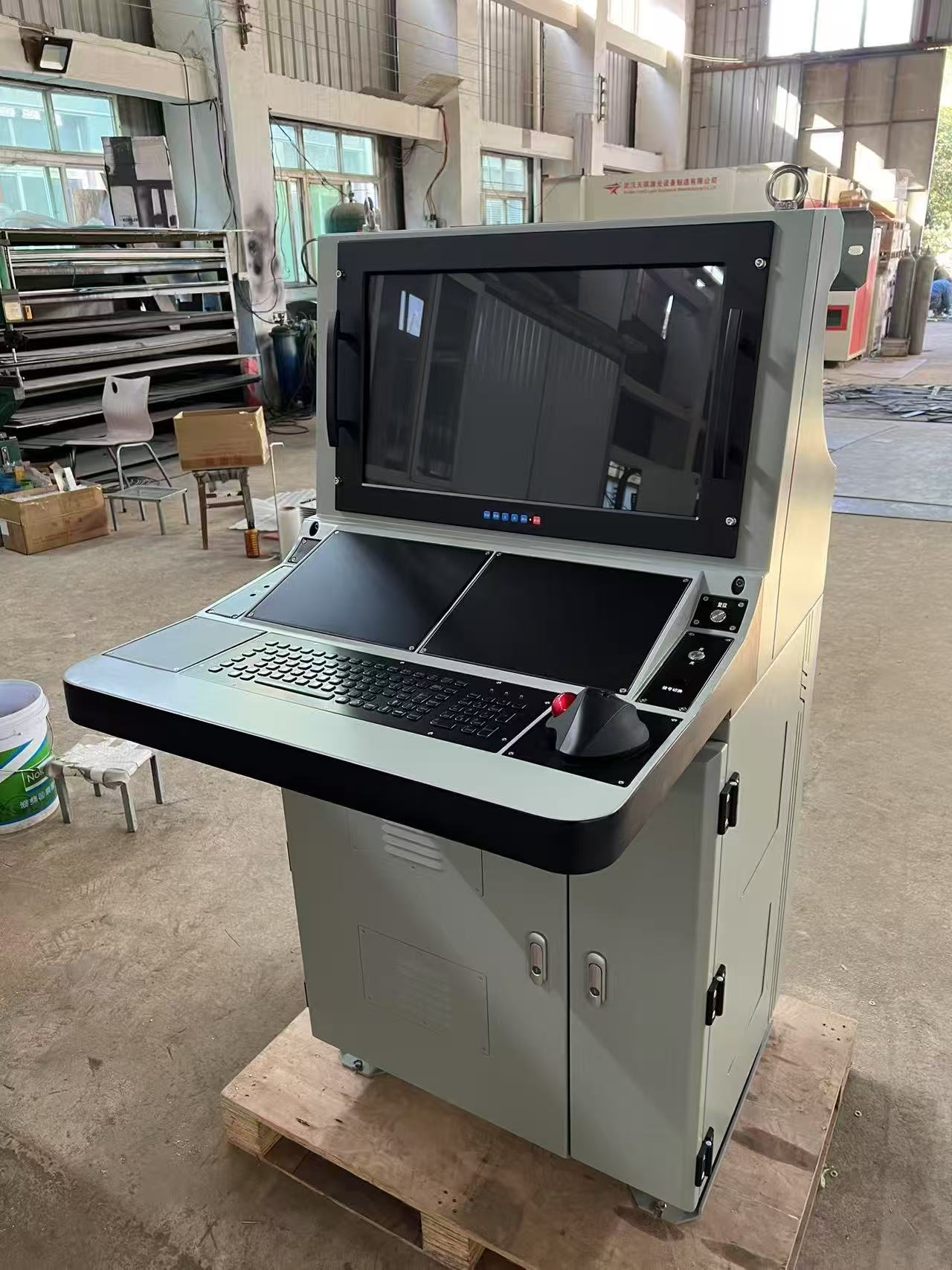 Industrial Metal Kiosk Full Size Computer Keyboard with Numeric Keypad Customizable Interface