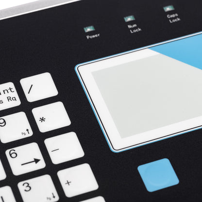 Foil Covered Keyboards, Compact Panel Mounted Membrane Keyboard With Touchpad