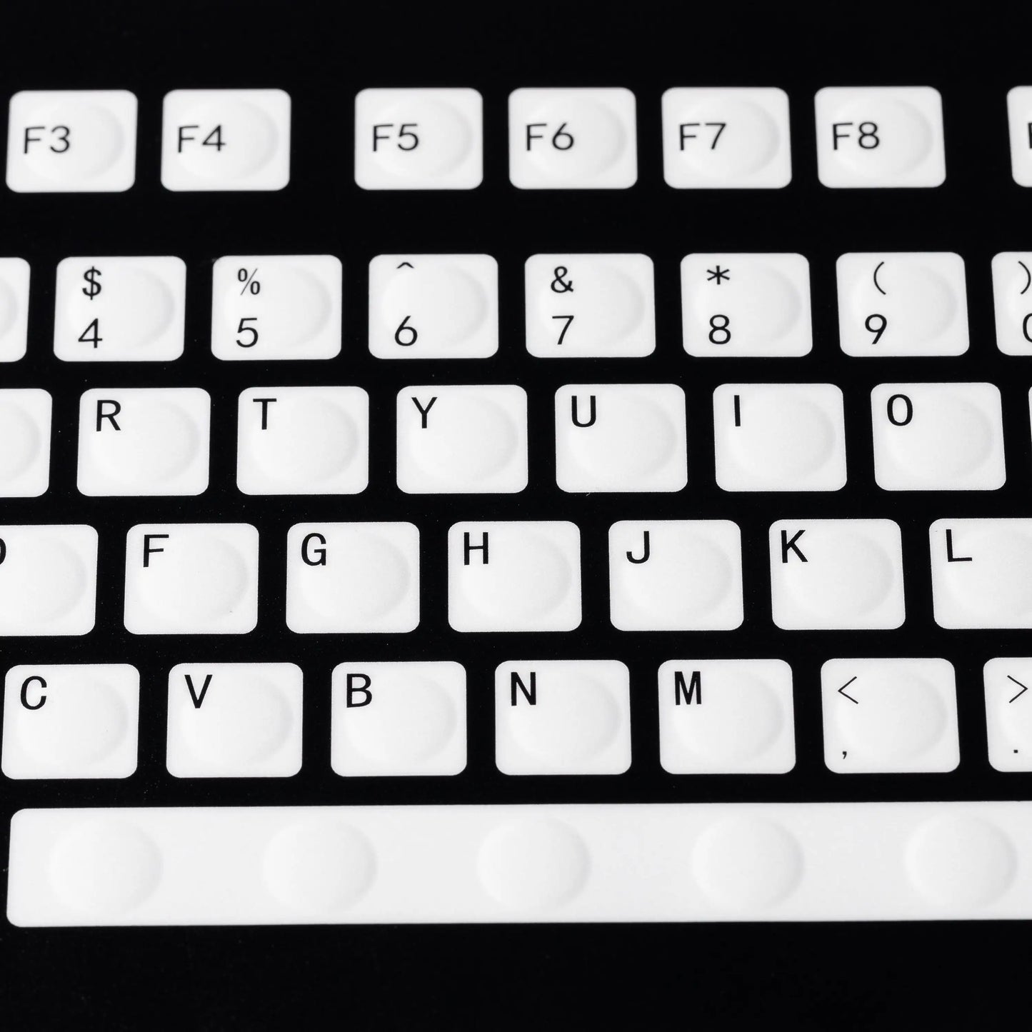 Foil Covered Keyboards Compact Panel Mounted Membrane Keyboard With Touchpad