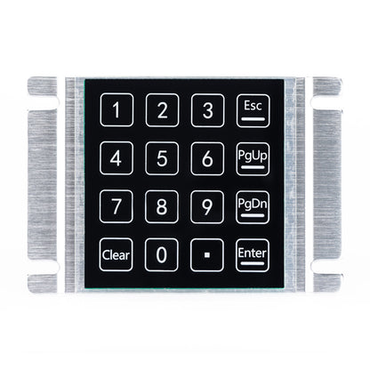 16 Keys Waterproof And Dustproof Induction Keyboard Panel Mount Capacitive Touch Keypad For Parcel Locker Access Control