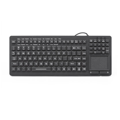 IP68 Waterproof Silicone Keyboard with Touchpad and Numeric Medical Keypad