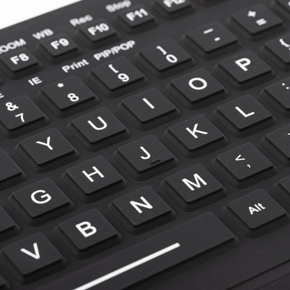 IP68 Waterproof Silicone Keyboard with Touchpad and Numeric Medical Keypad