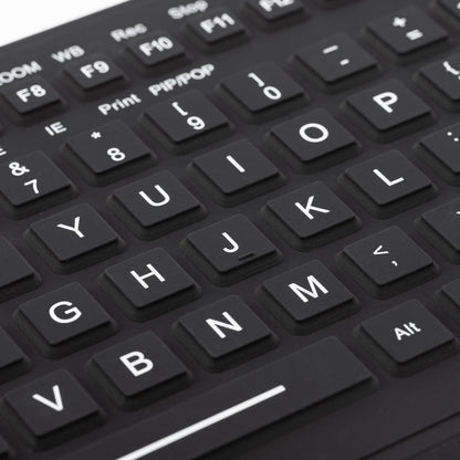 IP68 Waterproof Silicone Keyboard with Touchpad and Numeric Medical Keypad