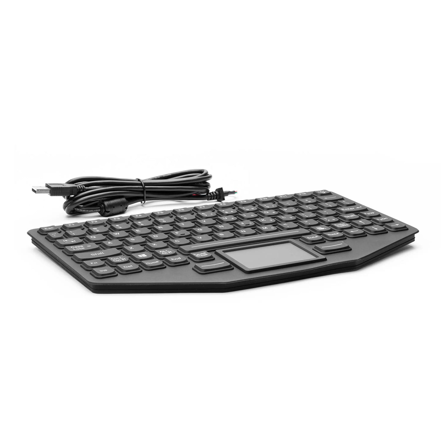89 Keys Waterproof IP66 Dynamic Sealed and Ruggedized Silicone Rubber Keyboard With Tough Touchpad