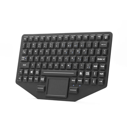 89Keys IP66 Dynamic Sealed and Ruggedized Silicone Rubber Keyboard with Touchpad