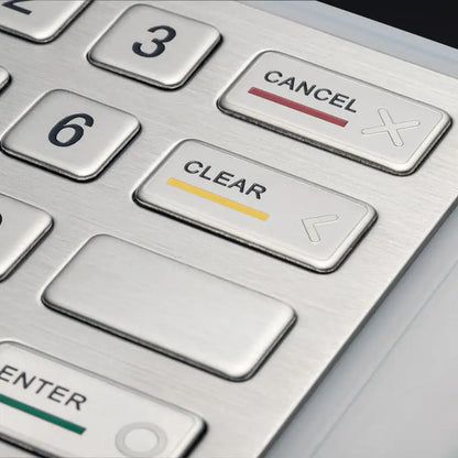 16 Keys Panel Mount Vandal Proof Rugged Metal Keypad With Waterproof Silicone Cover