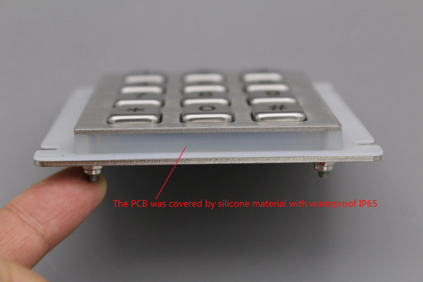IP66 Waterproof outdoor keyboard Stainless Steel Industrial Keyboard With 12 keys Matrix Metal Keyboard Telephone Keypad