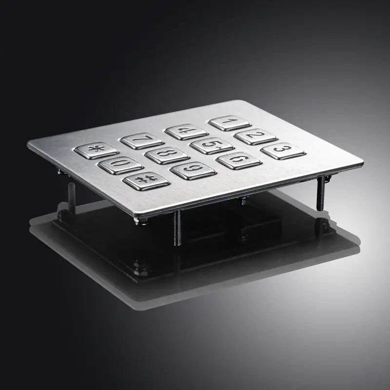USB Terminal Keyboards Waterproof Backlight Metal Numeric Keypad With 12 Keys For Access Control Parcel Locker