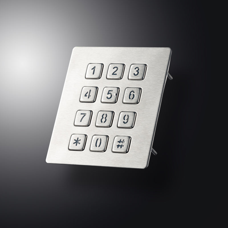 USB Terminal Keyboards Waterproof Metal Numeric Keypad With 12 Keys For Access Control Parcel Locker