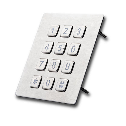 USB Terminal Keyboards Waterproof Metal Numeric Keypad With 12 Keys For Access Control Parcel Locker