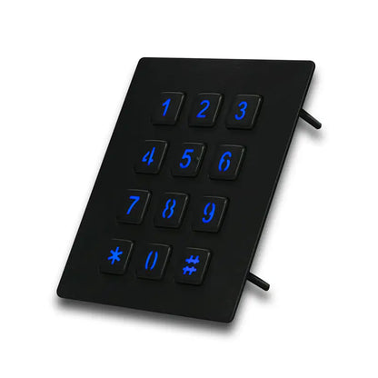 USB Terminal Keyboards Waterproof Backlight Metal Numeric Keypad With 12 Keys For Access Control Parcel Locker