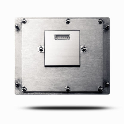 Clavier numérique industriel 4 x 4 en métal, 16 touches, antivandalisme, étanche IP65, rétroéclairage LED, USB