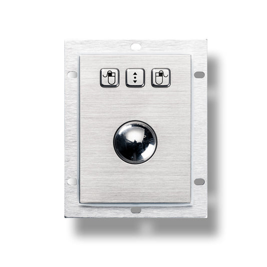 Embedded Mechanical Trackball Mouse USB PS2 Panel Mount 38mm Metal Rollerball Industrial Pointing Device