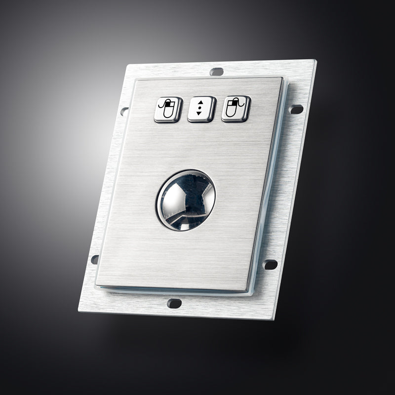 Embedded Mechanical Trackball Mouse USB PS2 Panel Mount 38mm Metal Rollerball Industrial Pointing Device