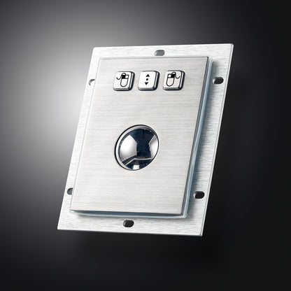 Embedded Mechanical Trackball Mouse USB PS2 Panel Mount 38mm Metal Rollerball Industrial Pointing Device
