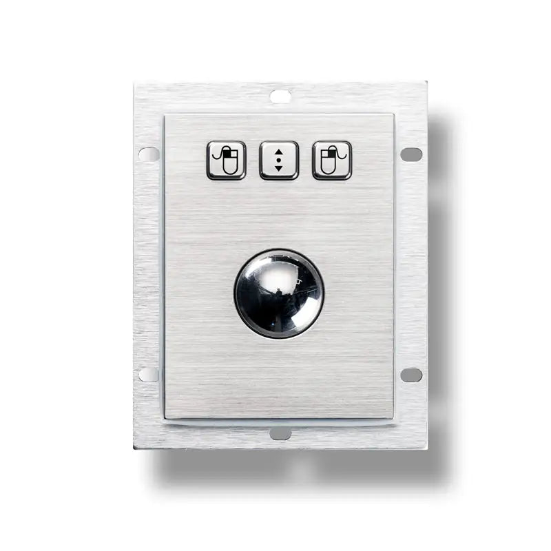 Embedded Mechanical Trackball Mouse USB PS2 Panel Mount 38mm Metal Rollerball Industrial Pointing Device