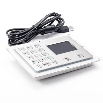 IP65 Waterproof 15 Keys Industrial Metal Keyboard With Touchpad For Mine Ex-proof Control Box