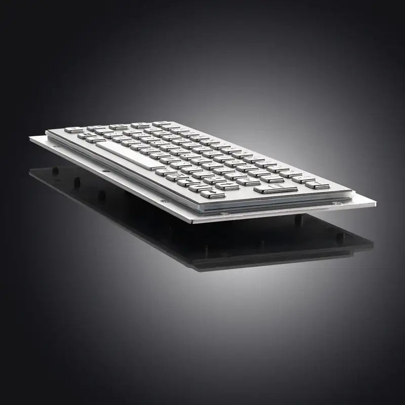 65 Keys Mini Compact Format IP65 Panel Mount Metal Keyboard With USB Port