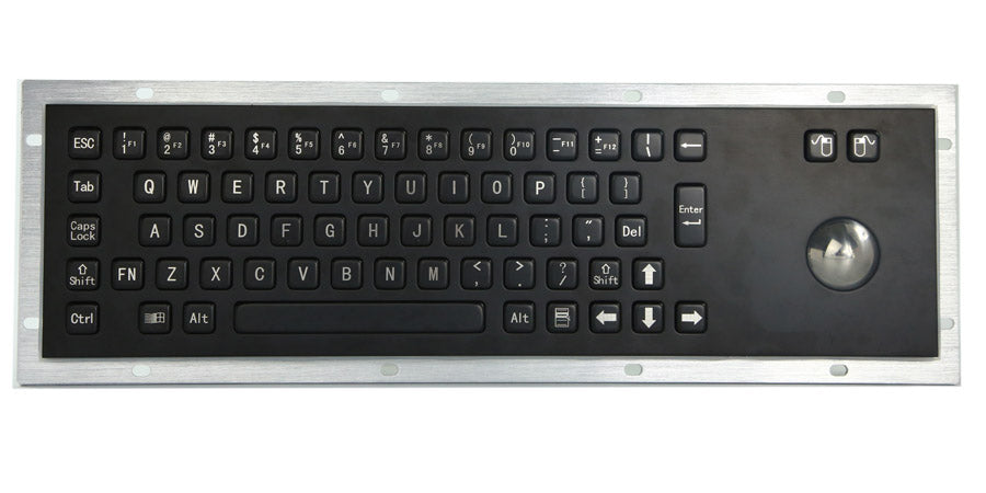 Professional IP65 Vandal Resistant Stainless Steel Metallic Keyboard Waterproof
