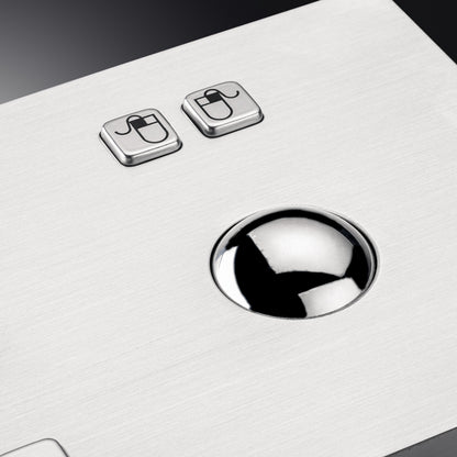 67Keys Panel Mount USB Industrial Stainless Steel Metal Rugged Keyboard With Trackball For Self Service Kiosk Laser Cutting Machine