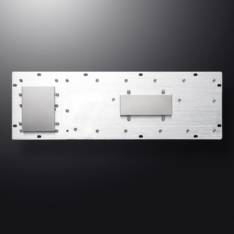 Panel Mount Waterproof IP65 Rugged Kiosk Wired USB PS2 Stainless Steel Metal Industrial Keyboard With Touchpad
