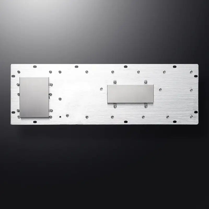 Panel Mount Waterproof IP65 Rugged Kiosk Wired USB PS2 Stainless Steel Metal Industrial Keyboard With Touchpad