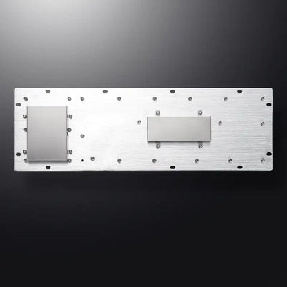 Panel Mount Waterproof IP65 Rugged Kiosk Wired USB PS2 Stainless Steel Metal Industrial Keyboard With Touchpad