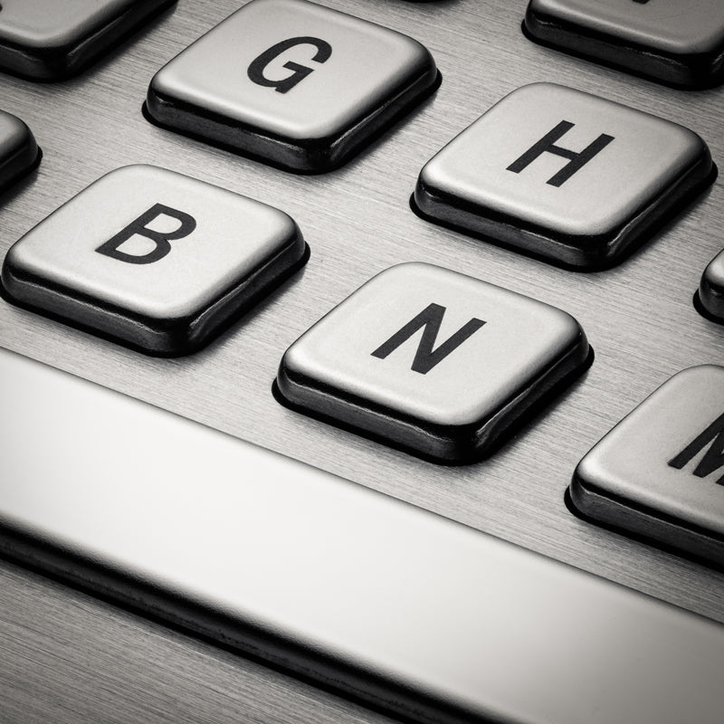 Heavy Duty 89Key Industrial Stainless Steel Integrated Touchpad Desktop Metal Keyboard For Coal Mine And Petrochemical Equipment