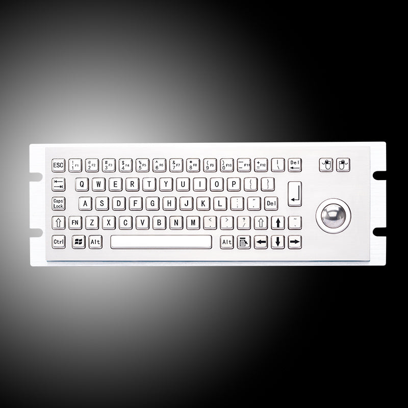 Industrial Kiosk Keypads Custom Vandal Proof Metal Keyboards With Trackball