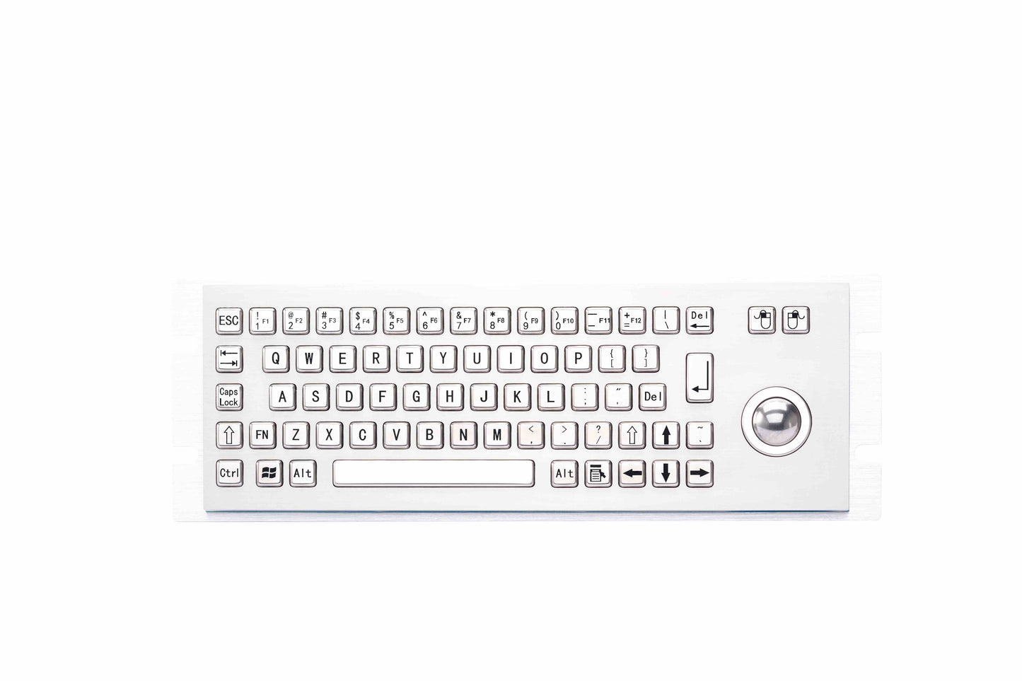 Industrial Kiosk Keypads Custom Vandal Proof Metal Keyboards With Trackball
