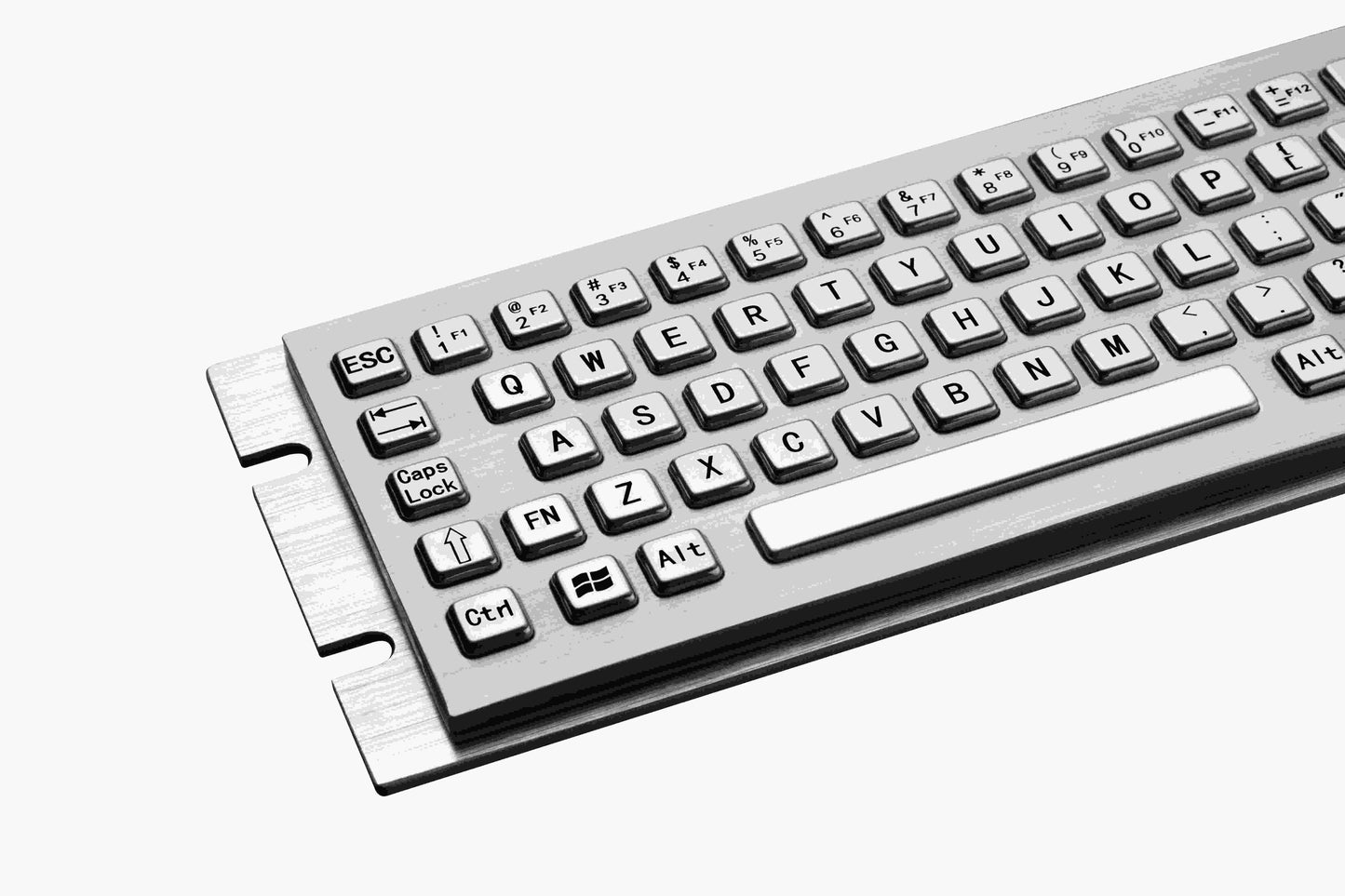 68Keys Compact Embedded IP65 Metal Industrial Stainless Steel Keyboard With Touchpad For Portable UAV ROV Operation Box