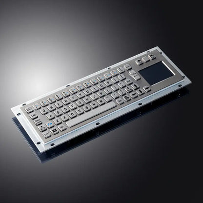Custom Metal Industrial Touchpad Keyboards Brushed Stainless Steel Keyboard For Kiosks Medical CNC Router Drone console