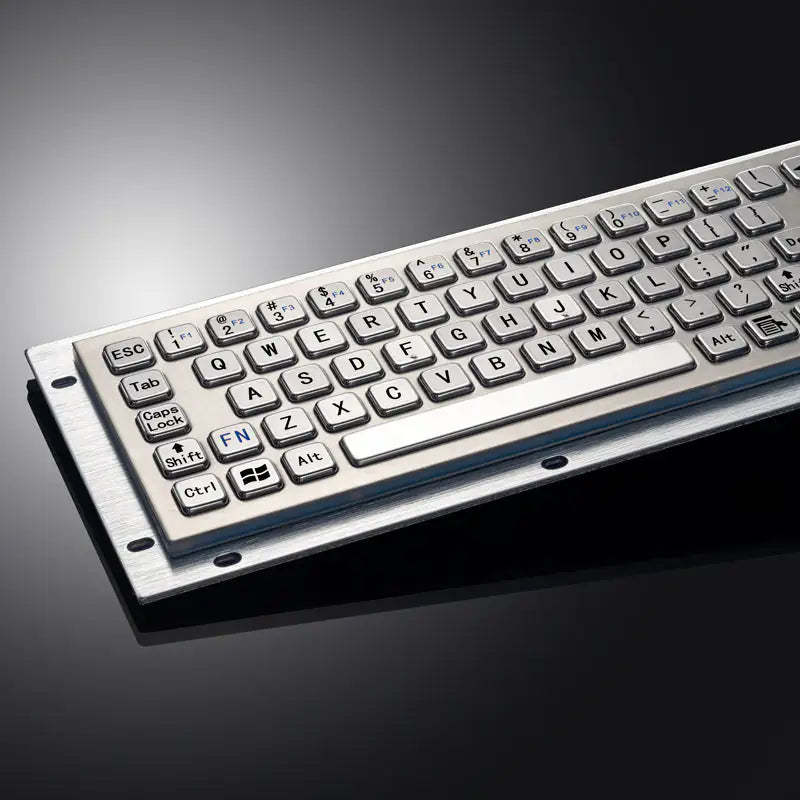 Custom Metal Industrial Touchpad Keyboards Brushed Stainless Steel Keyboard For Kiosks Medical CNC Router Drone console