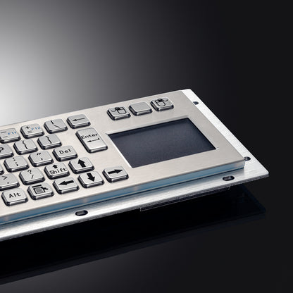Custom Metal Industrial Touchpad Keyboards Brushed Stainless Steel Keyboard For Kiosks Medical CNC Machine Drone console