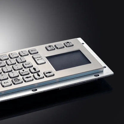 Custom Metal Industrial Touchpad Keyboards Brushed Stainless Steel Keyboard For Kiosks Medical CNC Router Drone console