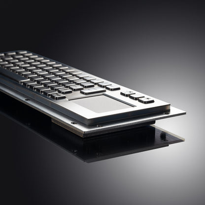 Custom Metal Industrial Touchpad Keyboards Brushed Stainless Steel Keyboard For Kiosks Medical CNC Machine Drone console